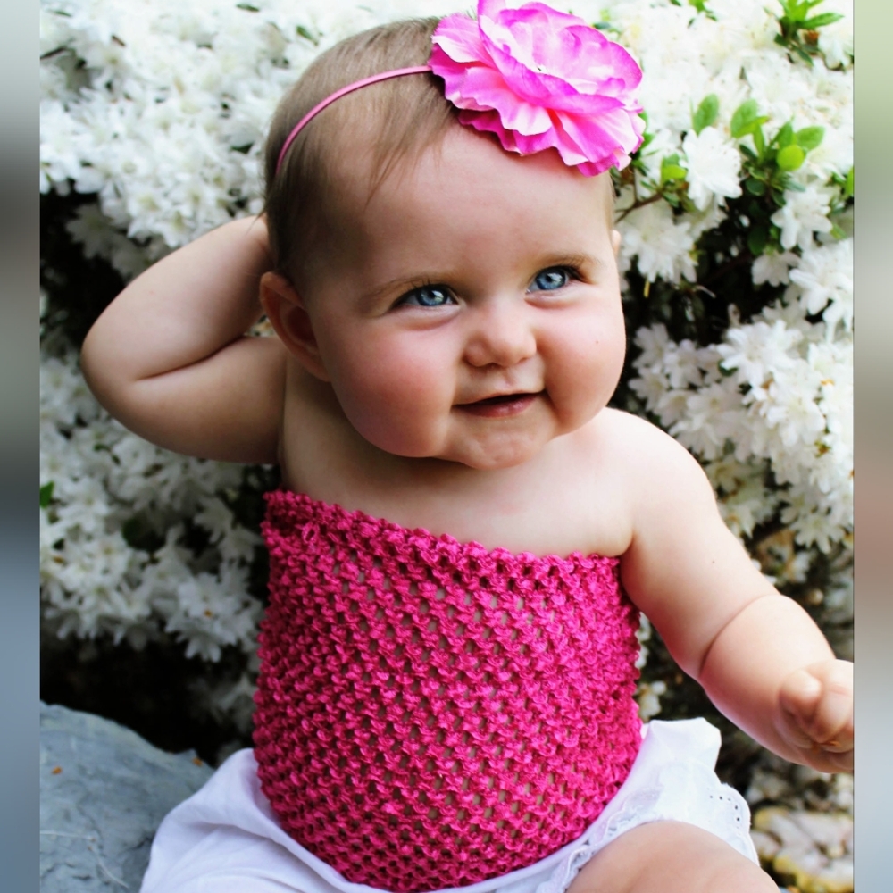 2 Stretchy Knit Tops, Pink & Purple - Multiple Uses!